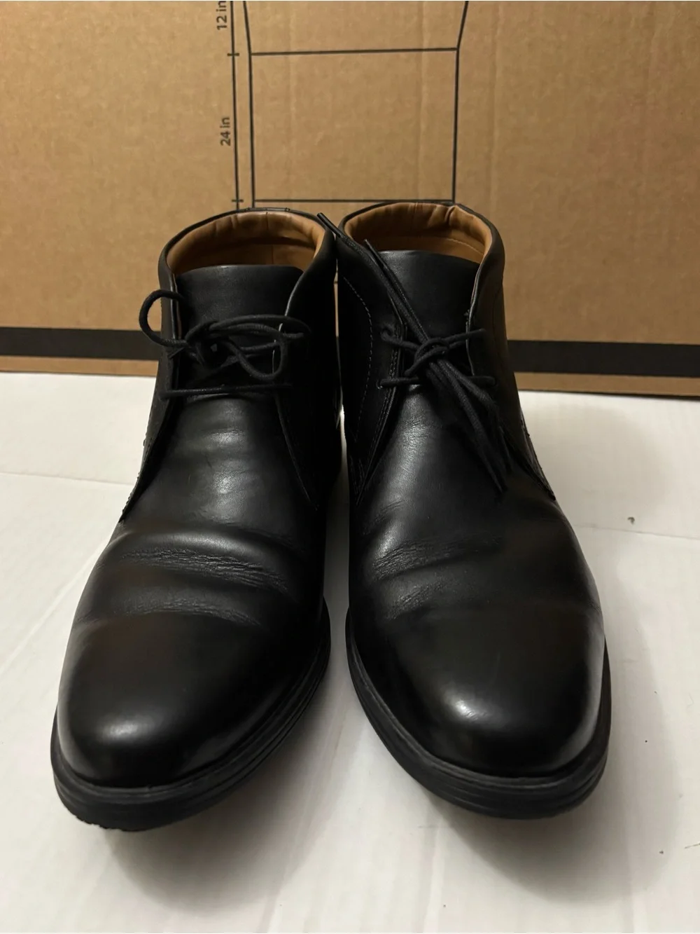 Clarks sleek leather